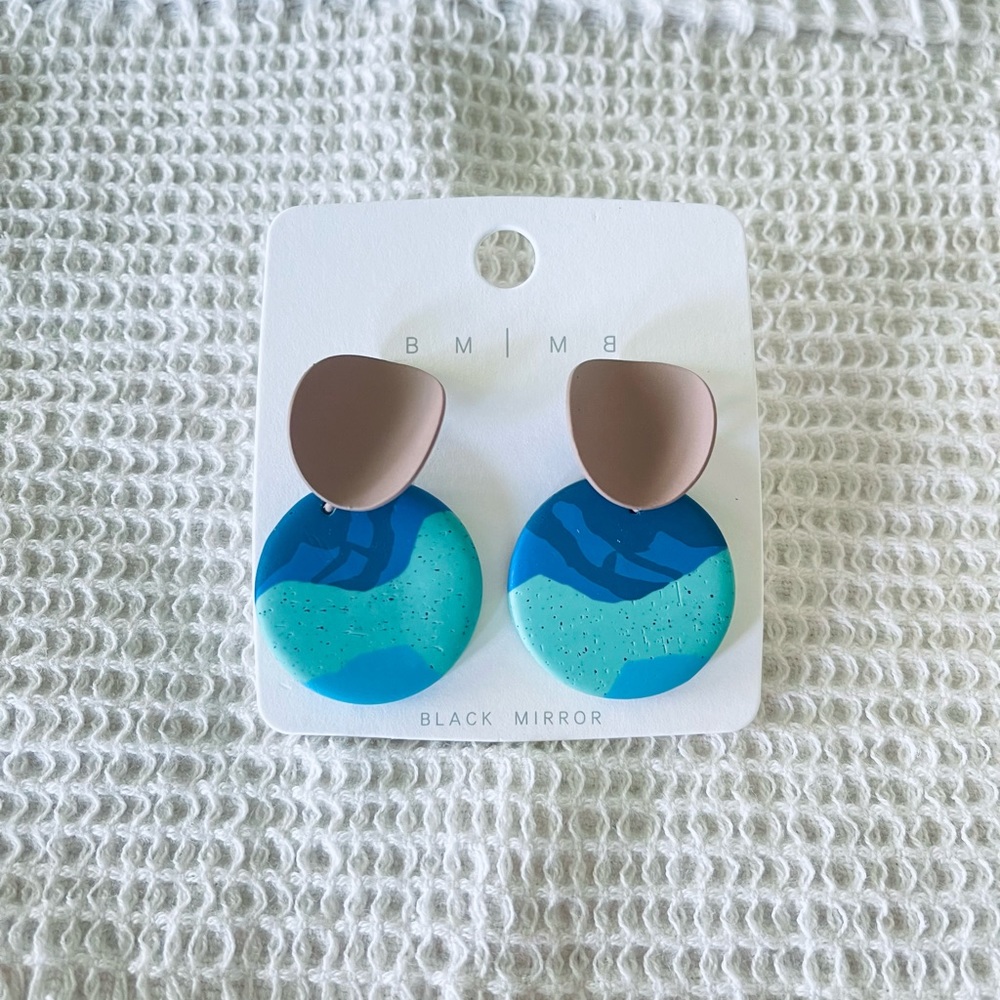Black Mirror BM Acrylic Korean Fashion Earrings
